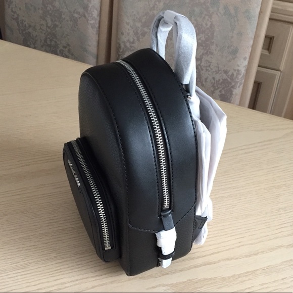 Michael Kors Jaycee Black Leather Backpack - Picture 3 of 10